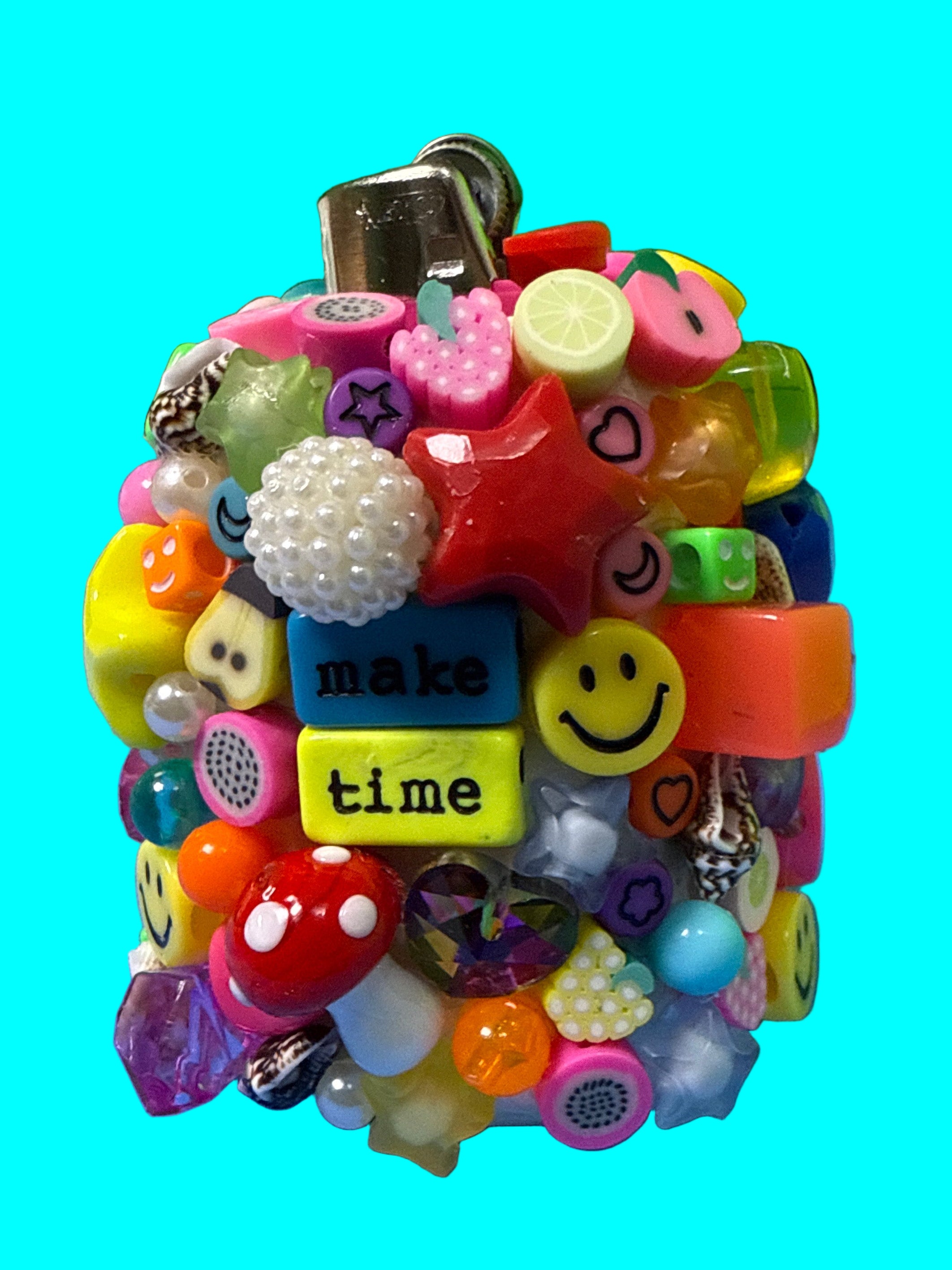 Colorful chunky Bic lighter case