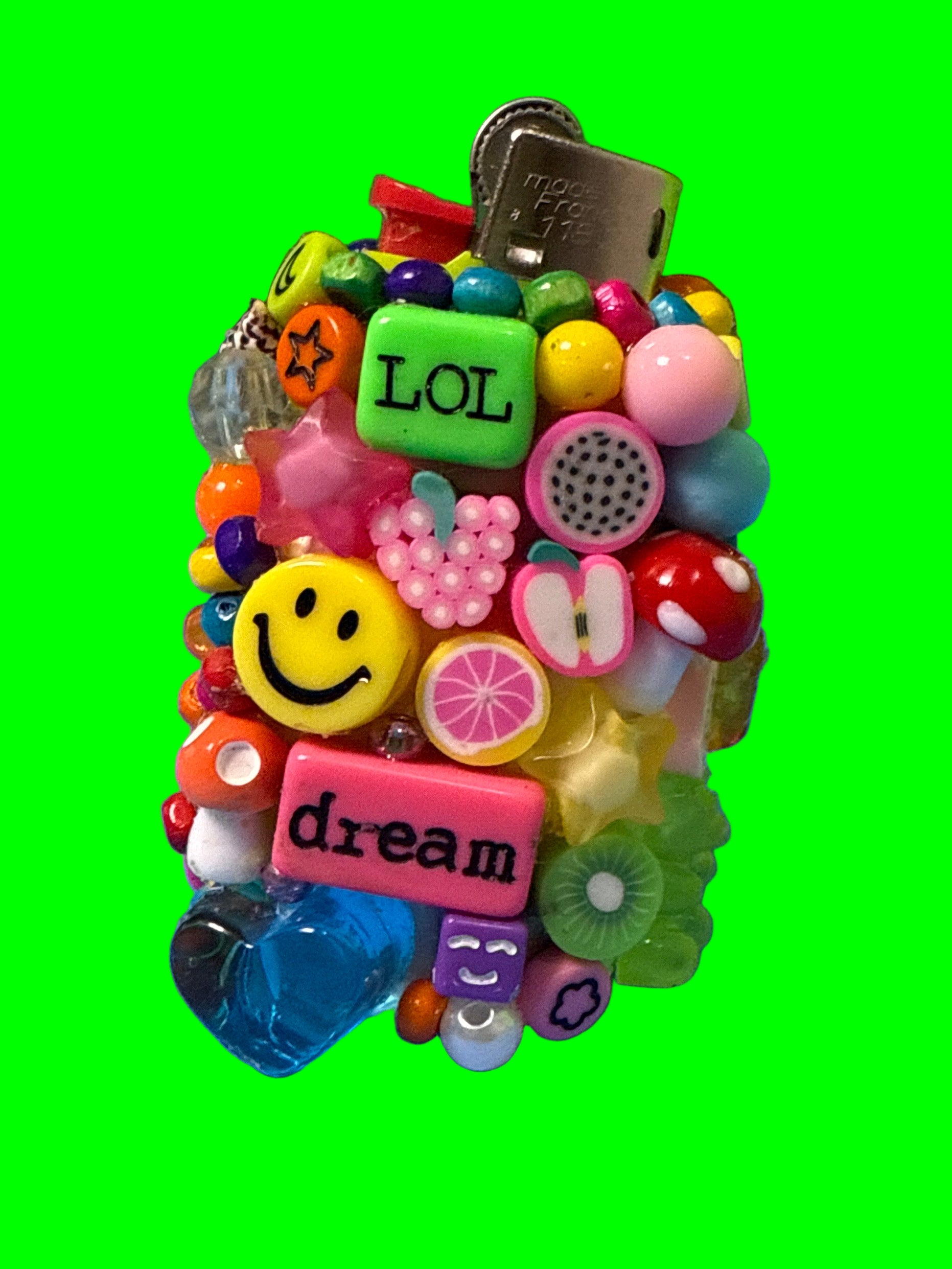 Colorful lighter case made of our charms 