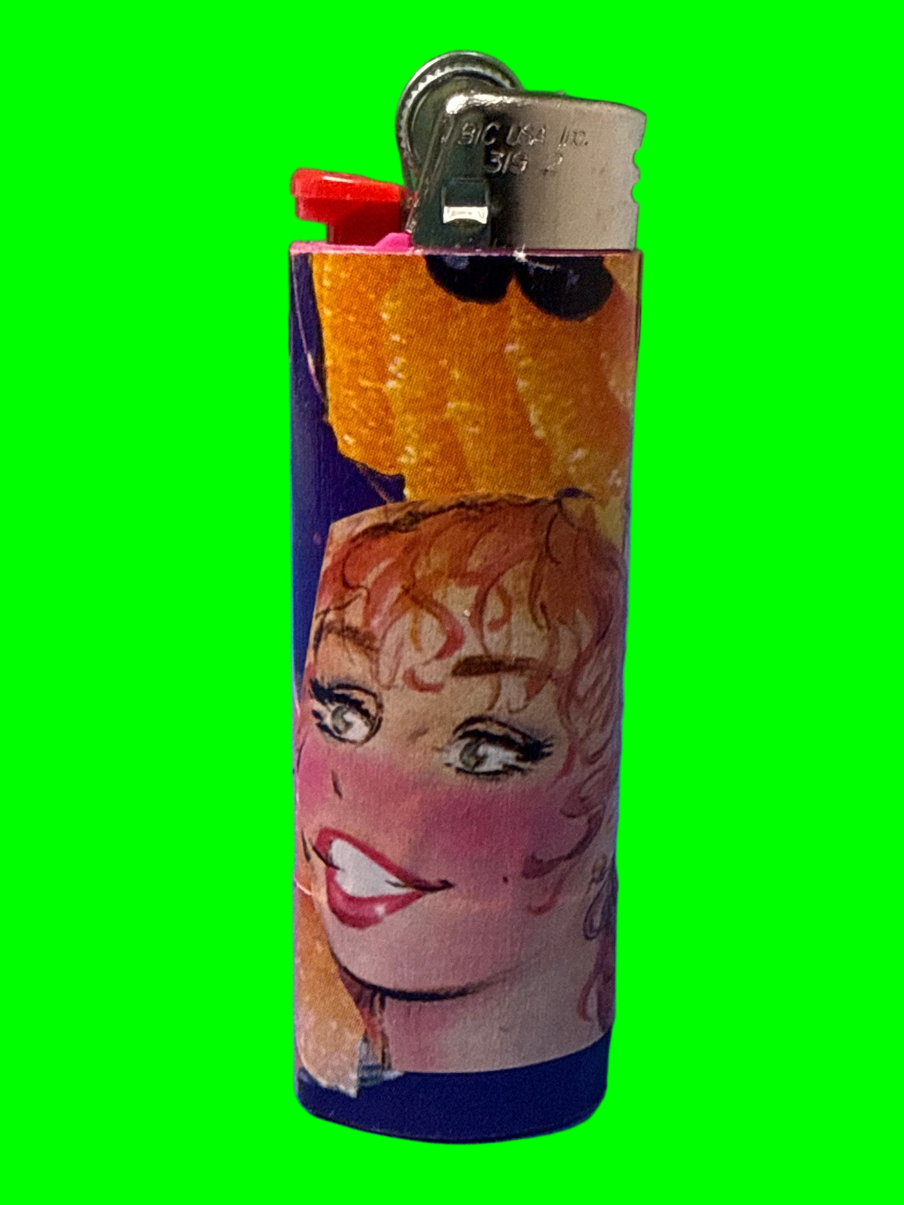 Cigarette lighter with a colorful design