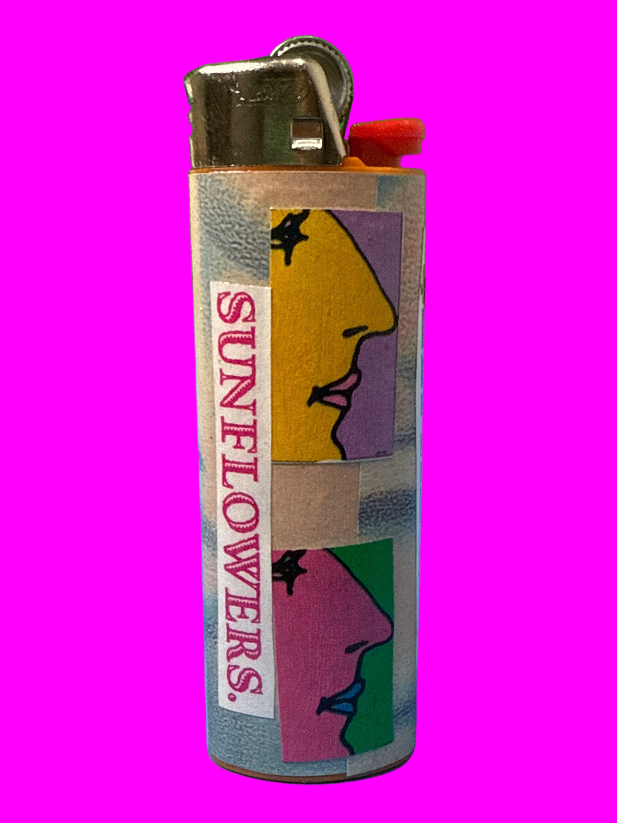 Colorful lighter with 'Sunflowers'