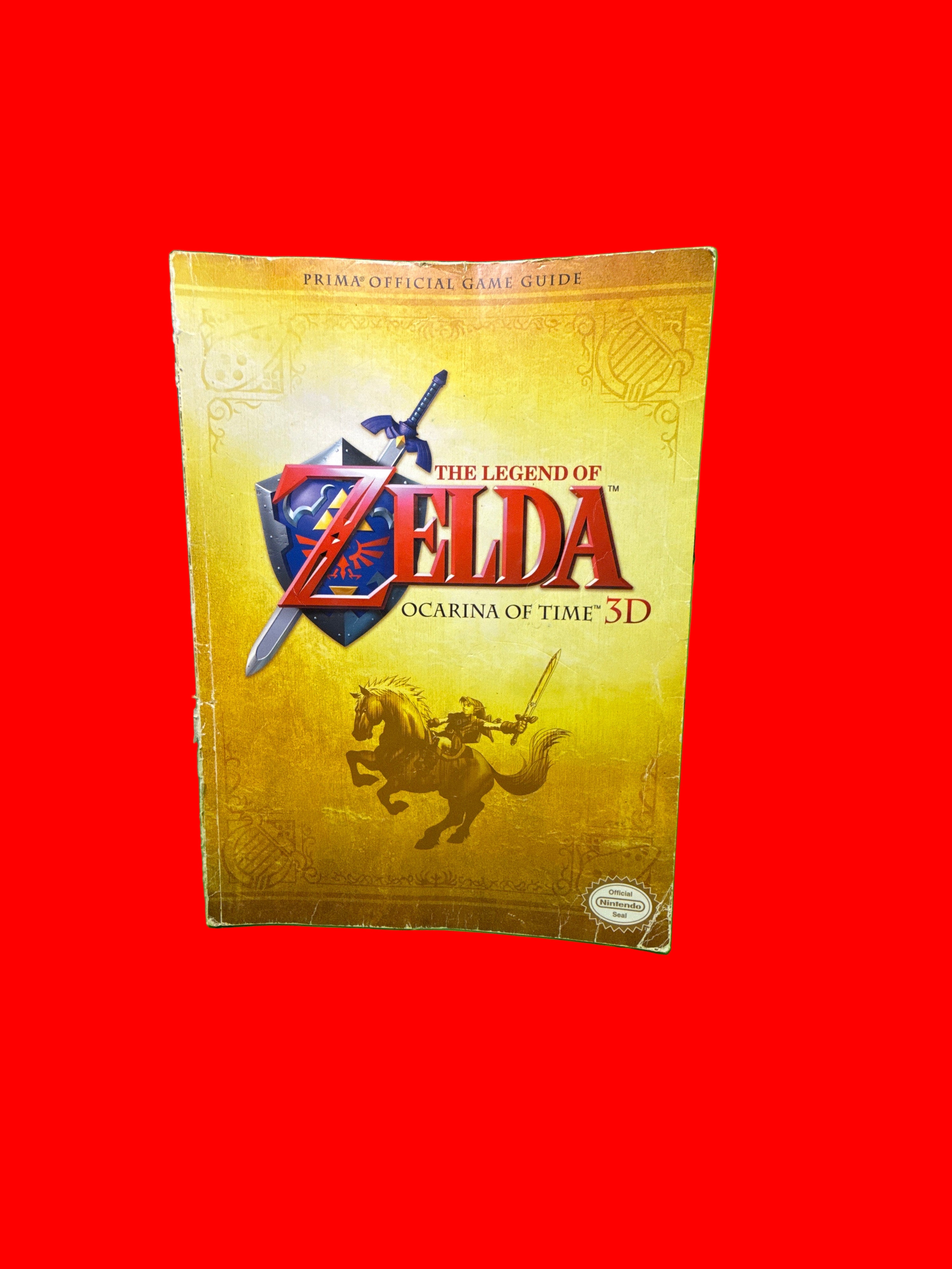 Game Guide for 'The Legend of Zelda' on a red background