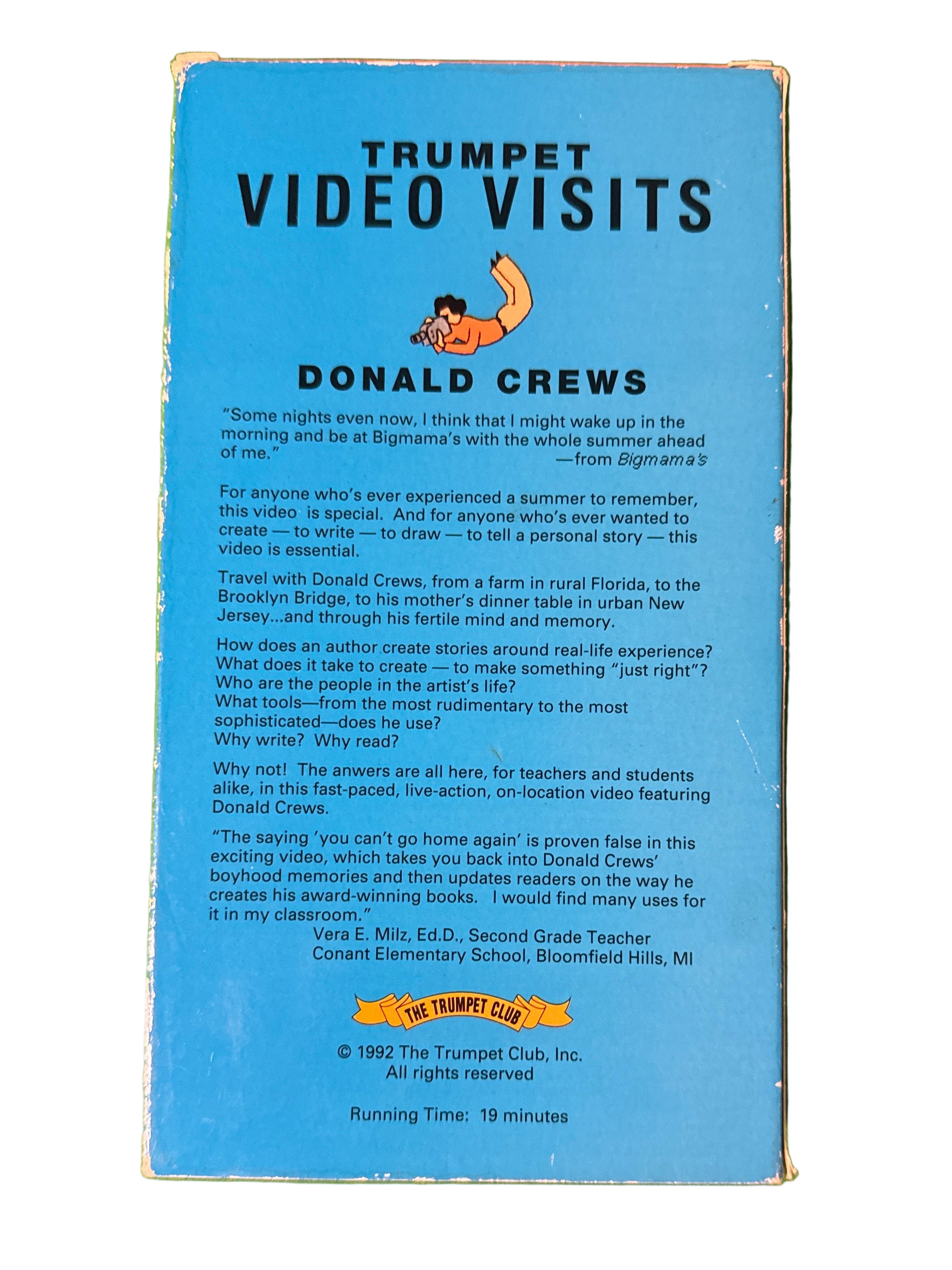 Trumpet video visits VHS Donald Crews VHS