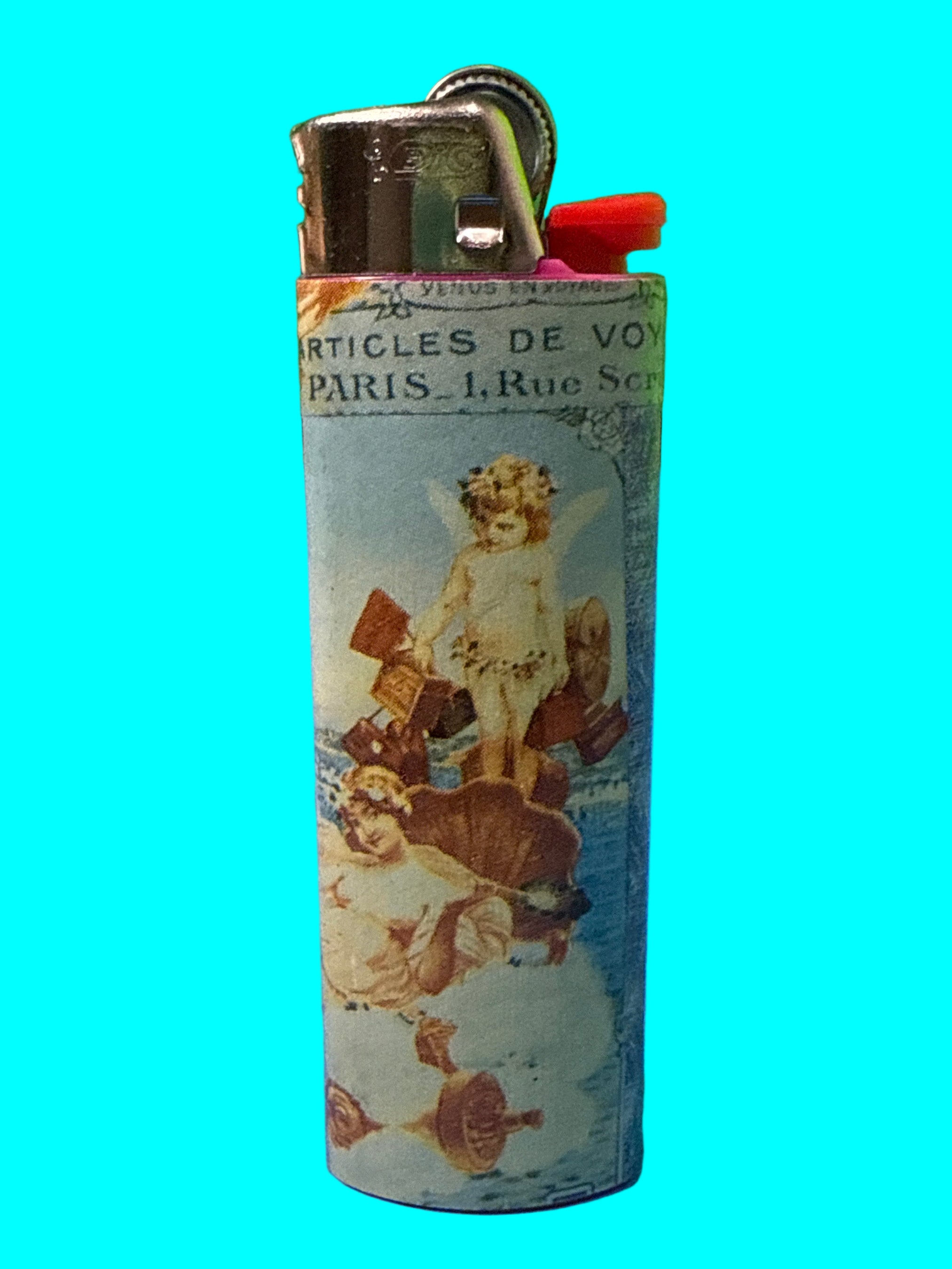 Vintage style lighter with angles and breast 