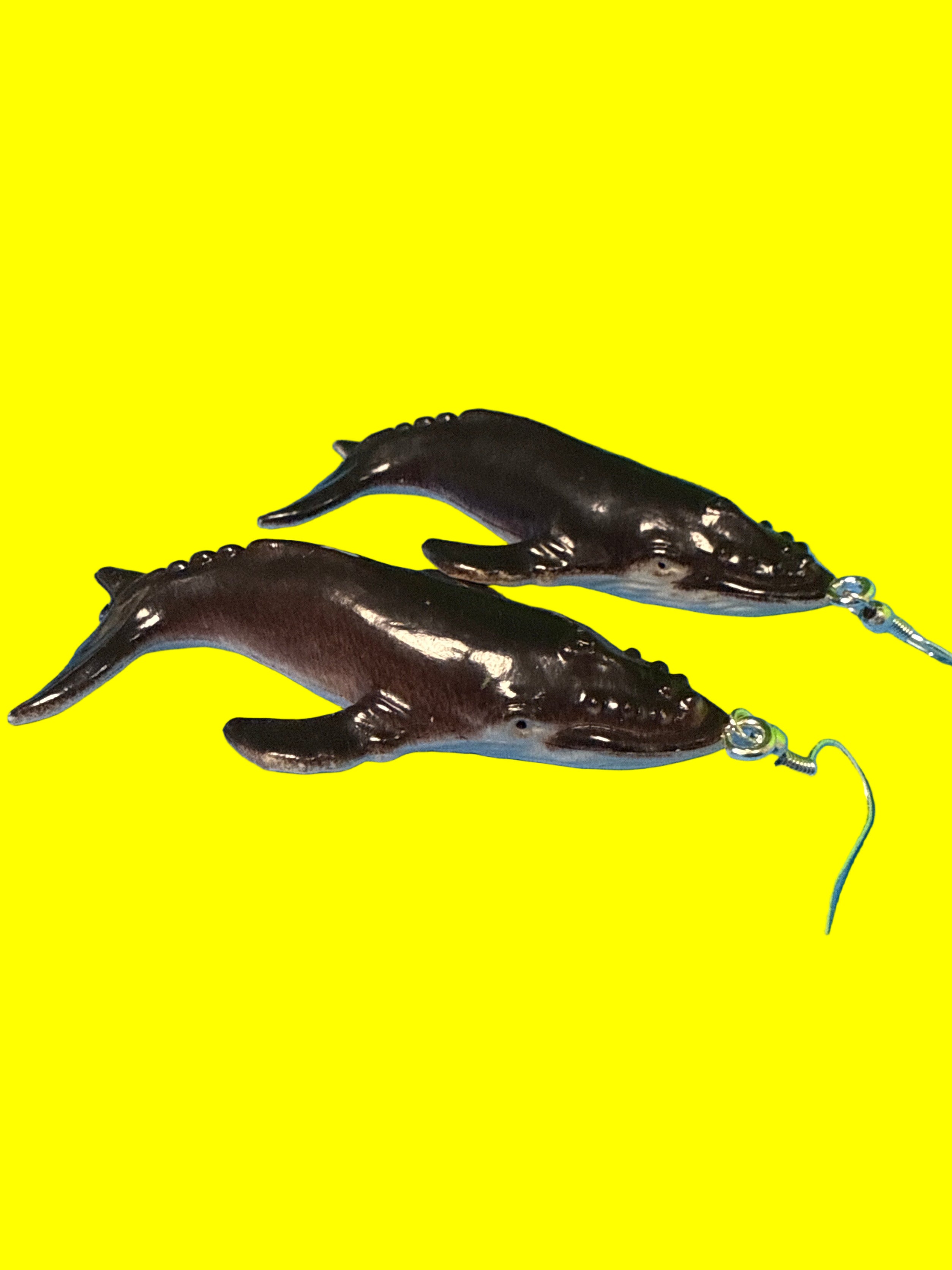 Whale-shaped earrings